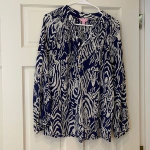 Lilly Pulitzer size medium blouse barely worn